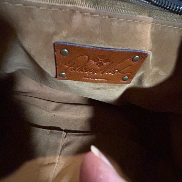 Patricia Nash Women's Brown Zancona Smooth Leather Tote with Large Dust Bag. - Picture 4 of 10